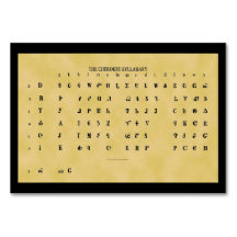 Cherokee - Sílaba Flat Card