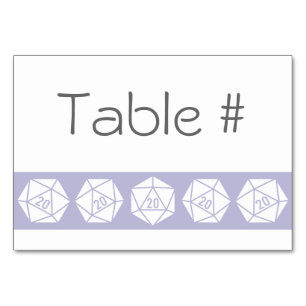 Numeração De Mesa Chic Tabletop na placa de Mesa de Lavanda