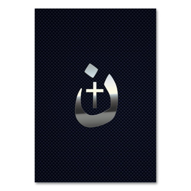 Numeração De Mesa Christian Nazarene Cross Solidariedade Silver (Frente)