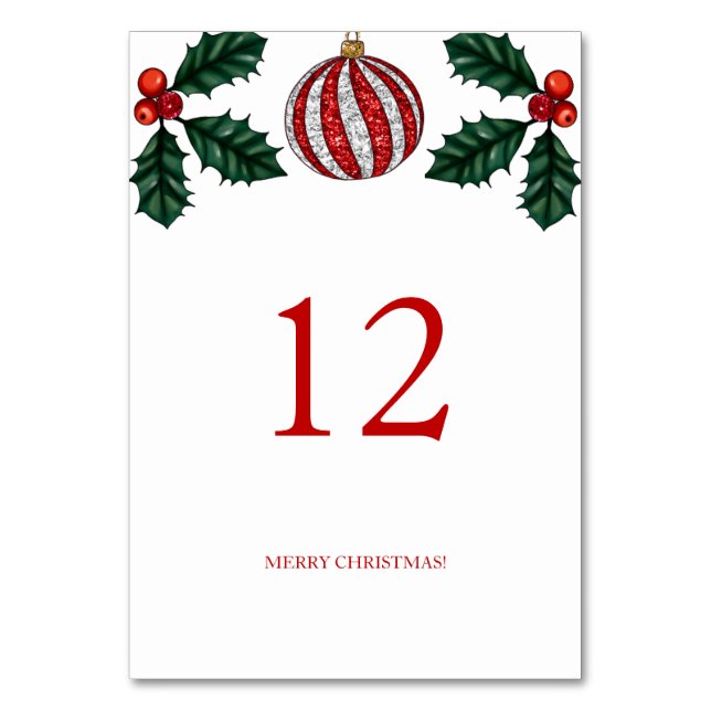 Numeração De Mesa Christmas Party Table number (Frente)