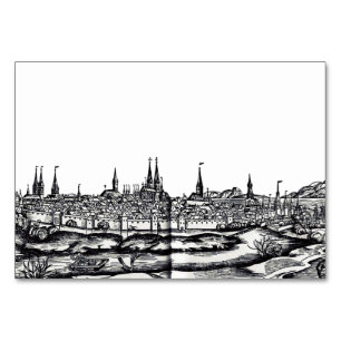 Numeração De Mesa Cidade de Lübeck no norte da Alemanha