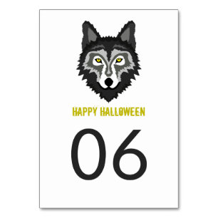 Numeração De Mesa Cinza Wolf, Festa de Halloween