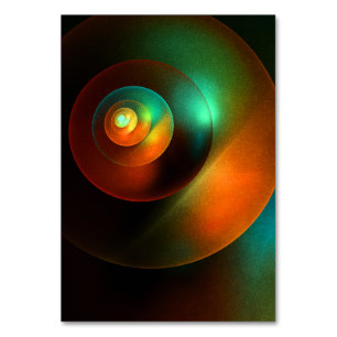 Numeração De Mesa Círculos Coloridos Padrão Moderno de Arte Abstrato