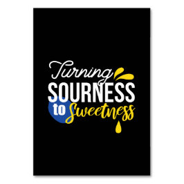 Numeração De Mesa Citação Motivacional de Limão de Areia a Doce