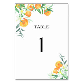 Numeração De Mesa Citrus oranges - número da mesa de casamento