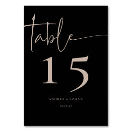 Numeração De Mesa Clássico Elegante Minimalista Moderno