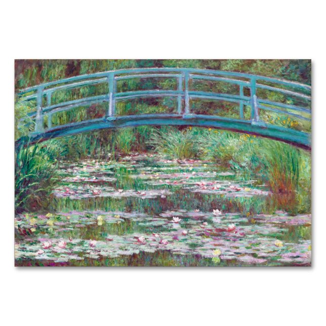 Numeração De Mesa Claude Monet, A Ponte Japonesa (Frente)
