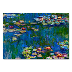 Numeração De Mesa Claude Monet - Lírios Hídricos