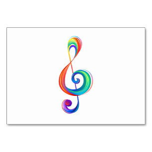 Numeração De Mesa Clef (trecho de arco-íris)