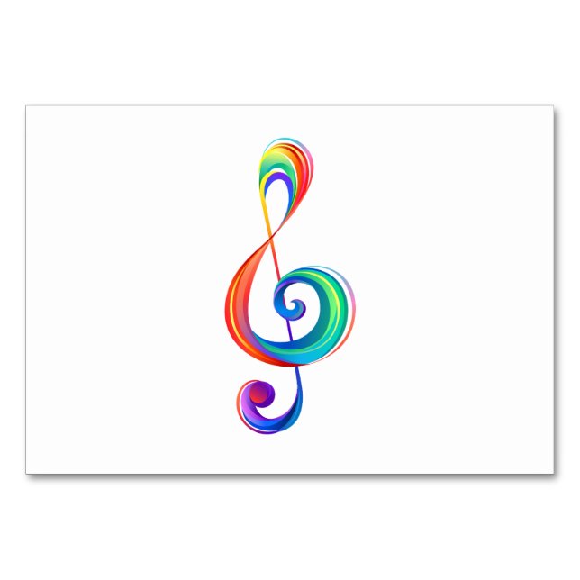 Numeração De Mesa Clef (trecho de arco-íris) (Frente)