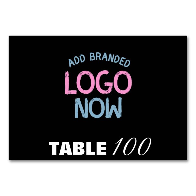 NUMERAÇÃO DE MESA CLIENTE FASHIONÁVEL SIMPLES E LIMPO NEGRO (Frente)