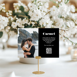 Numeração De Mesa Código QR de Compartilhamento de Fotos de Destino 