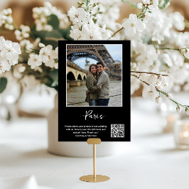 Numeração De Mesa Código QR de compartilhamento de fotos de destino 