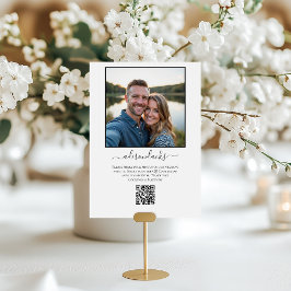 Numeração De Mesa Código QR de Compartilhamento de Fotos de Destino 
