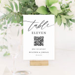 Numeração De Mesa Código QR Rustic Wedding<br><div class="desc">Números de Tabela de Casamento Russo com Sinais de Número de Tabela de Código QR</div>