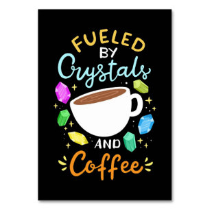 Numeração De Mesa Coffee Lover Fueled By Crystals And Coffee