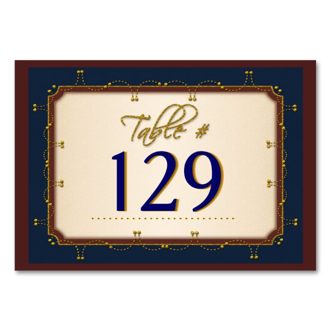 Numeração De Mesa Coleção de Casamentos 1776 (Número do Quadro) (Frente)