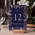 Numeração De Mesa Coleção de Casamentos Florais Dourados e Marinho<br><div class="desc">Celebre em estilo com estas modernas e muito modernas cartas de números das mesas de casamento. O design é fácil de personalizar com sua própria redação e seus convidados ficarão entusiasmados quando eles virem esses números fabulosos de tabelas. Itens correspondentes podem ser encontrados na coleção. *** COMO PEDIR *** Personalize...</div>