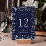 Numeração De Mesa Coleção de Casamentos Florais Elegante e Marinho S<br><div class="desc">Celebre em estilo com estas modernas e muito modernas cartas de números das mesas de casamento. O design é fácil de personalizar com sua própria redação e seus convidados ficarão entusiasmados quando eles virem esses números fabulosos de tabelas. Itens correspondentes podem ser encontrados na coleção. *** COMO PEDIR *** Personalize...</div>