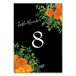 Numeração De Mesa Coleção de Casamentos Góticos do Dia das Bruxas Ne