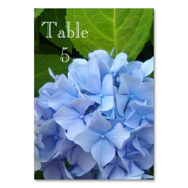 Numeração De Mesa Coleção de Casamentos Hydrangea (Frente)