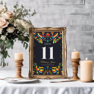 Numeração De Mesa Colorida Festa Cinco de Mayo Casamento Espanhol