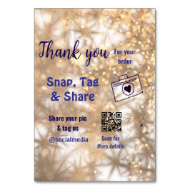 Numeração De Mesa Compartilhamento de etiqueta Snap mídia social q r