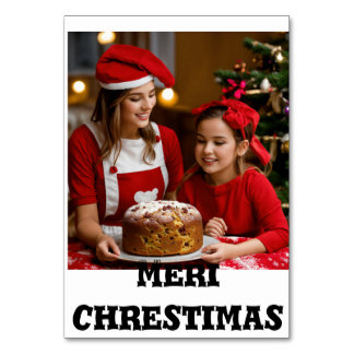 Numeração De Mesa Comprimidos impressos em meri chrestimas design