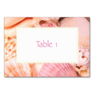 Numeração De Mesa Conchas rosa