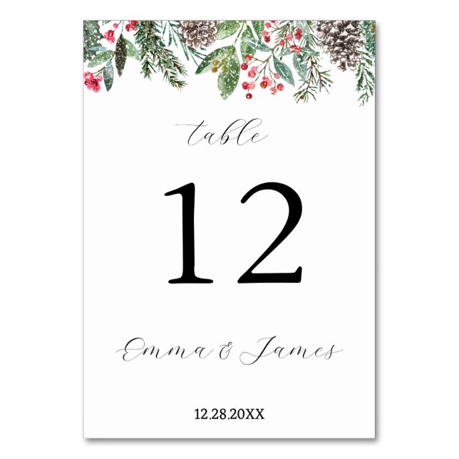 Numeração De Mesa Cone de abelha-vermelha russa (Frente)