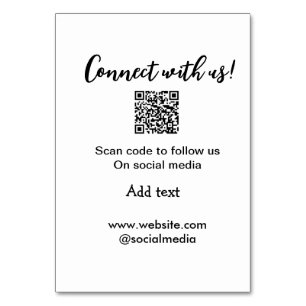 Numeração De Mesa Conectar-se a nós digitalizar código QR adicionar