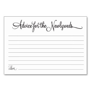 Numeração De Mesa Conselho para os Newlyweds