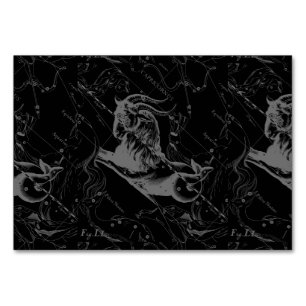 Numeração De Mesa Constelação de Capricórnio Hevelius 1690 a Preto