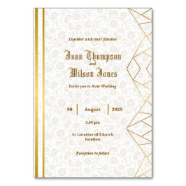 Numeração De Mesa Convite Dobrado