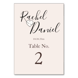 Numeração De Mesa Convite para casamento moderno