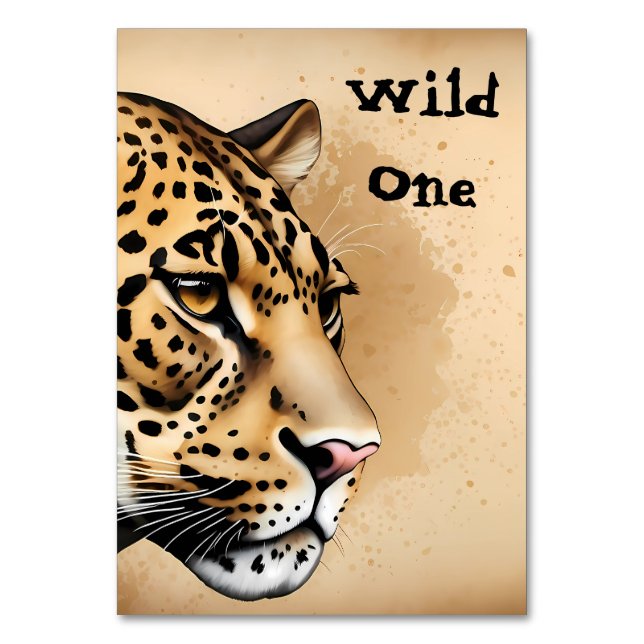 Numeração De Mesa Convite para Casamento Selvagem Inspirado pela Nat (Frente)