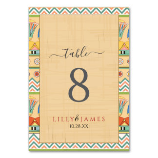 Numeração De Mesa Convite para o casamento Patrimônio faraônico em p