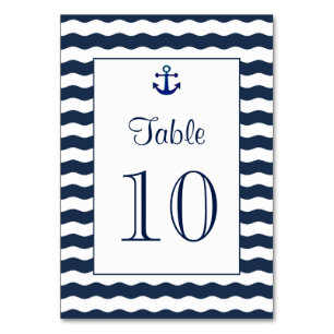 Numeração De Mesa Convites de Casamento Número do quadro do Marin