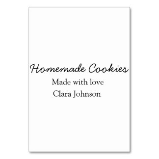 Numeração De Mesa Cookiers caseiros adicione seu nome de texto jogan