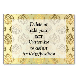 Numeração De Mesa cor damasco Dourada