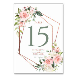 Numeração De Mesa Cor - de-cobre, geométrica, cor-de-rosa,