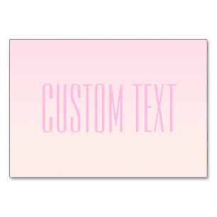 Numeração De Mesa Cor de rosa para mascar o sol com texto personaliz