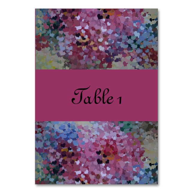 NUMERAÇÃO DE MESA CORAÇÕES (Frente)