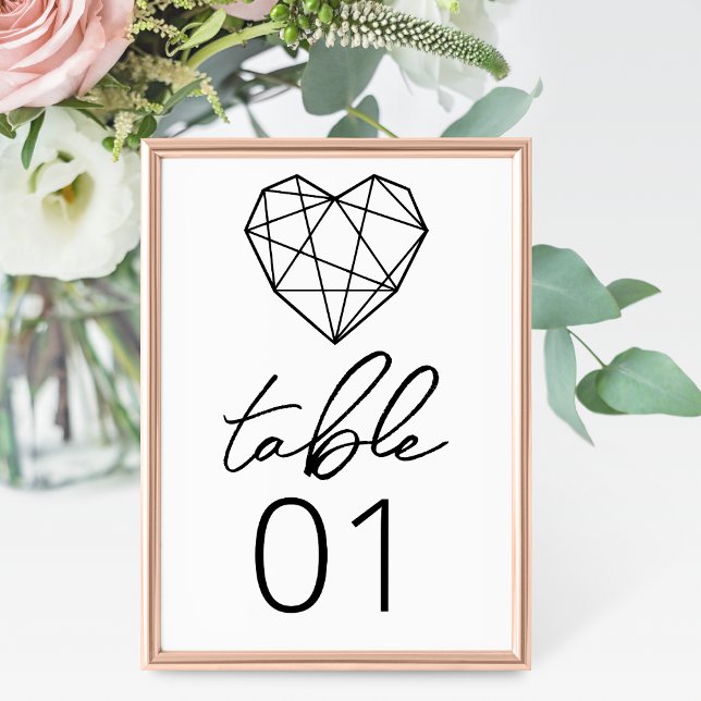 Numeração De Mesa Corações Número da Tabela de Casamento (Criador carregado)