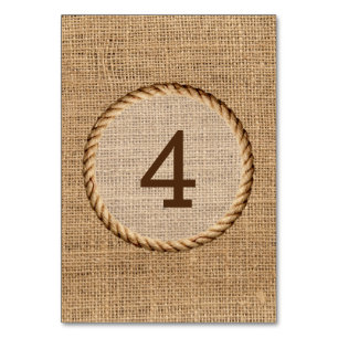 Numeração De Mesa Corda ondulada do campo