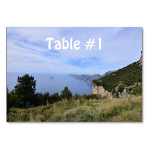 Numeração De Mesa Costa Cênica de Amalfi na Itália