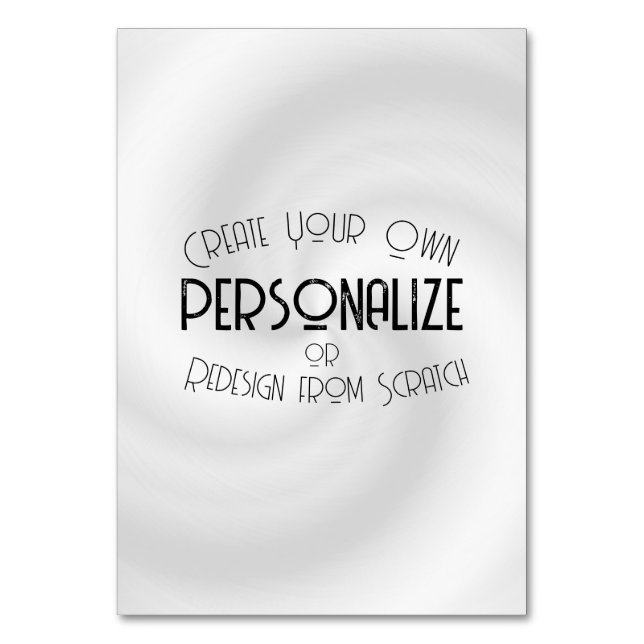 Numeração De Mesa Crie seu próprio design personalizado (Frente)