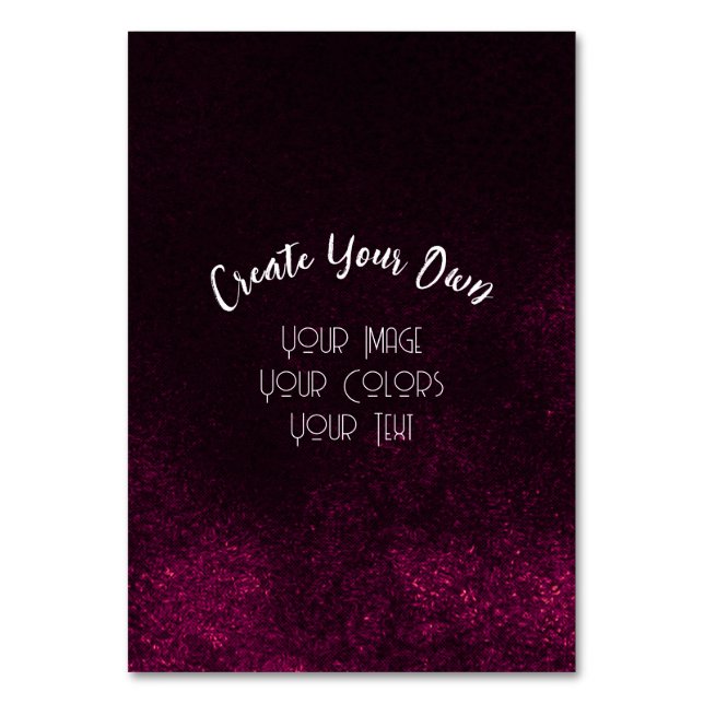 Numeração De Mesa Crie seu próprio personalizado (Frente)