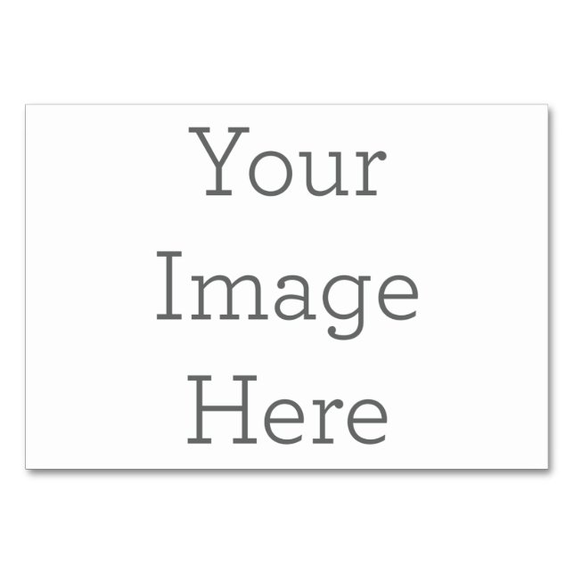 Cartão para numeração de mesa (Frente)