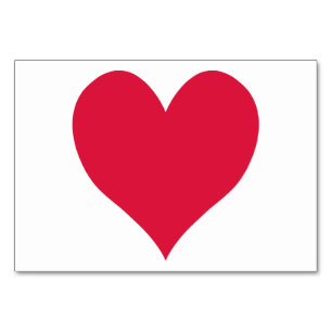 Numeração De Mesa Crimson Cute Heart